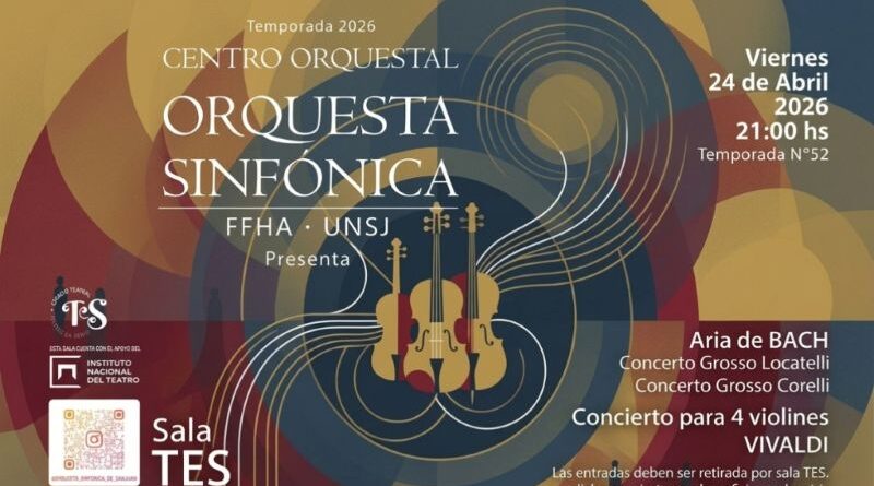 Concierto Solidario de la Orquesta Sinfónica para el inicio de la Temporada 2026