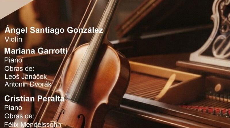 Una noche de grandes obras del repertorio para violín y piano en la FFHA de la UNSJ