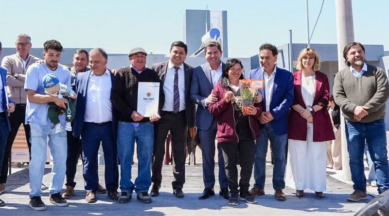 El sueño de la vivienda propia para 118 familias del Barrio Malvinas Nos Une del Departamento Angaco de San Juan