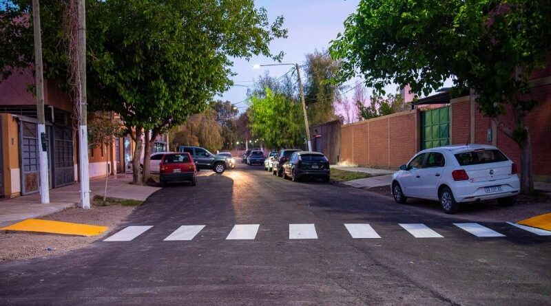 Se inauguró el pavimento de los cinco pasajes del Barrio 2 de Agosto en el Departamento Rivadavia en San Juan