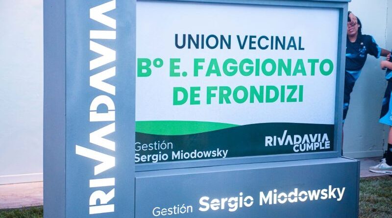Se inauguró la renovación del Edificio de la Unión Vecinal del Barrio Frondizi en Rivadavia
